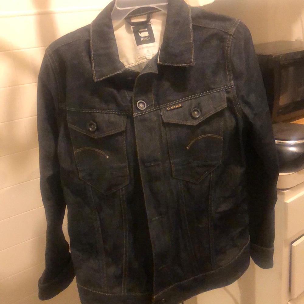 G-star jean jacket LiL STAIN The BOTTOM of Jacket
